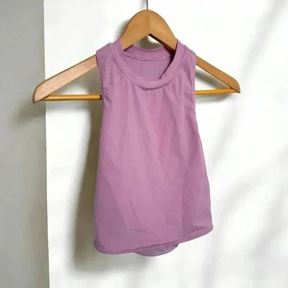 Lululemon high neck cross back cropped top 4 - Picture 1 of 5